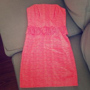 Lilly Pulitzer bright pink dress (Only wore once!)